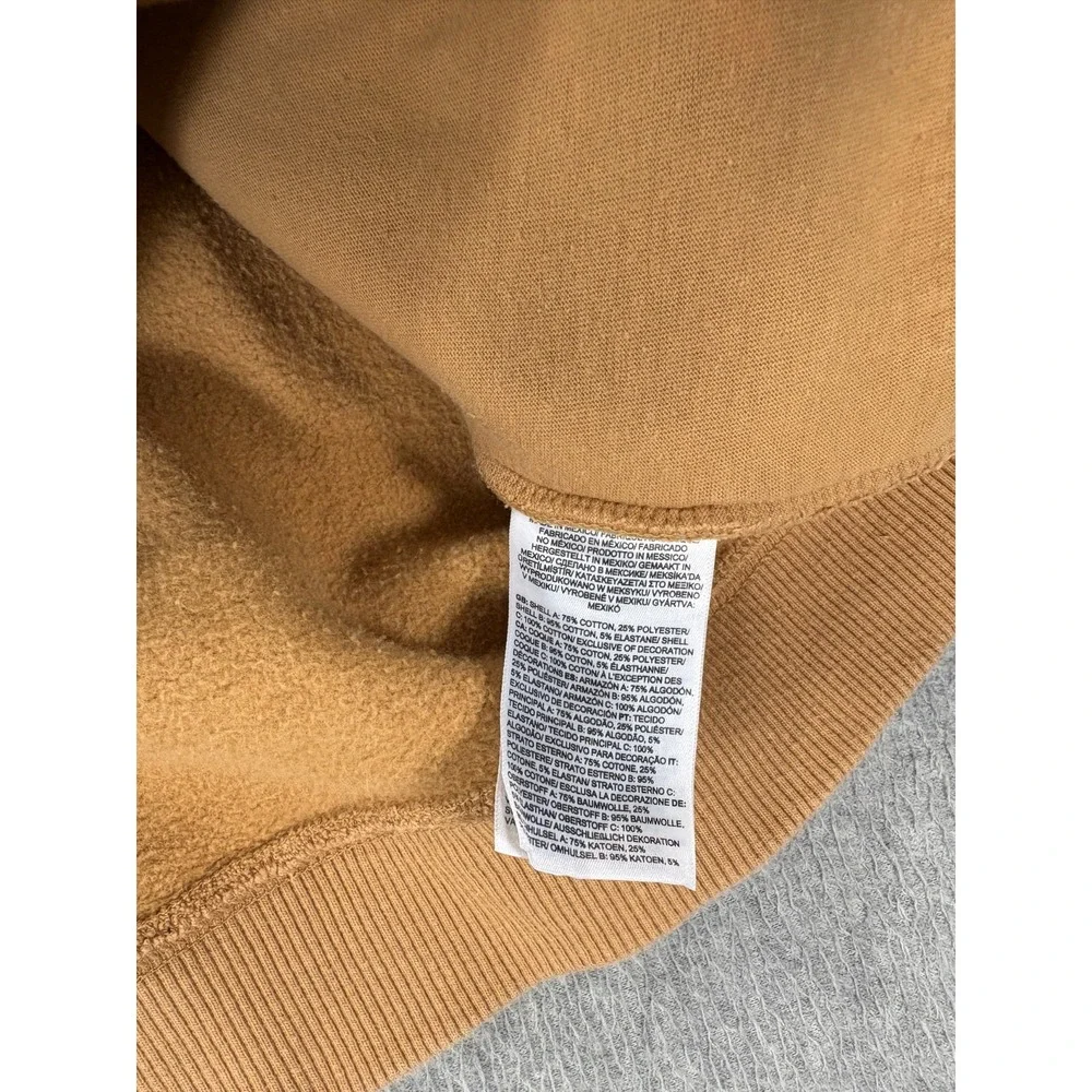 The North Face Stitched‎ Logo 1/2 Zip Pullover Sweatshirt (Men's Large) Brown